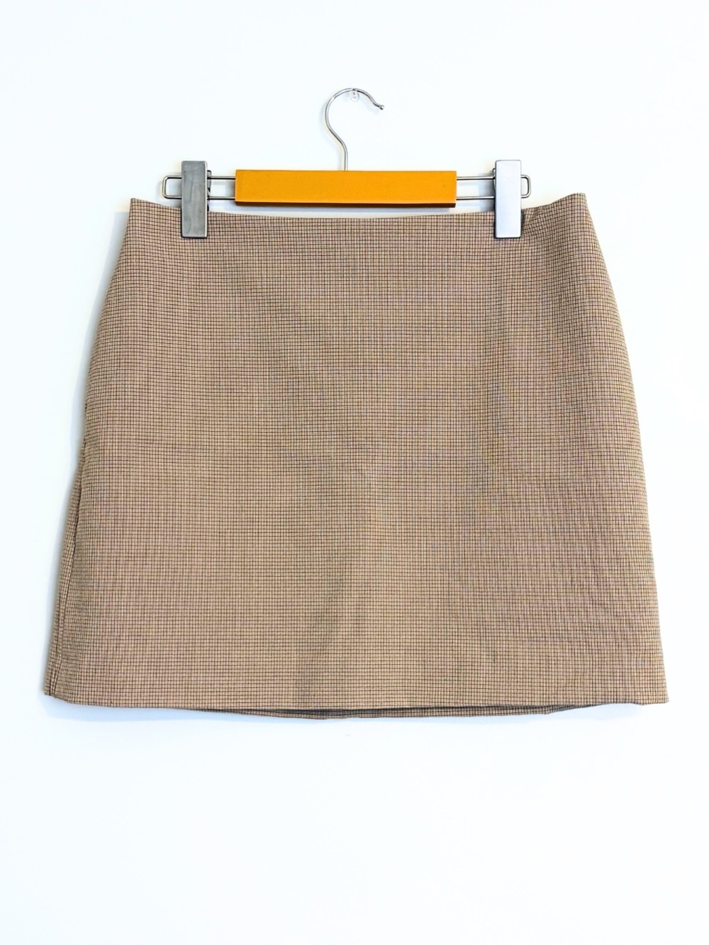 Maison D’Amelie Paris Classic Beige Mini Skirt - Women's Tailored A-Line